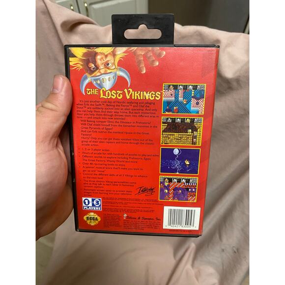 The Lost Vikings (Sega Genesis, 1993) CIB - Picture 2 of 3